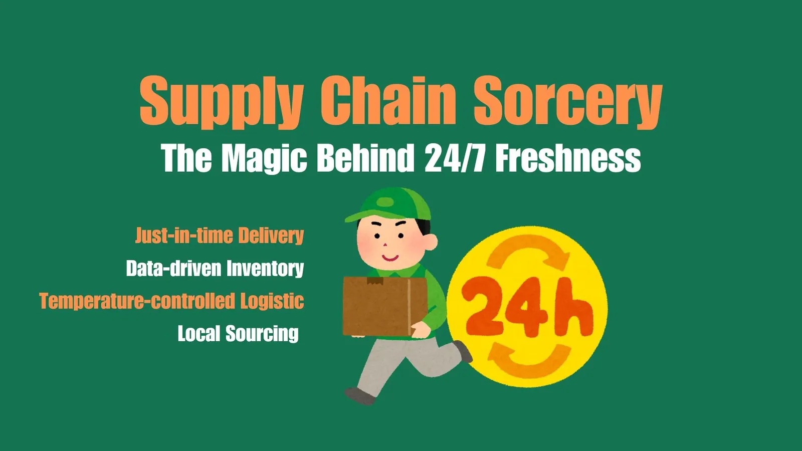 Supply Chain Sorcery The Magic Behind 24/7 Freshness | ToAsia.biz
