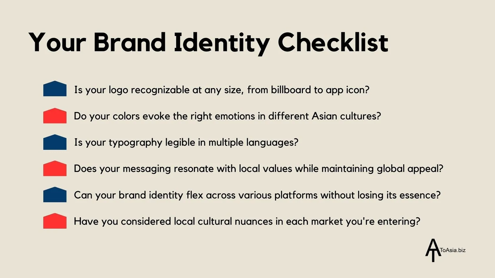 Your Brand Identity Checklist | ToAsia.biz