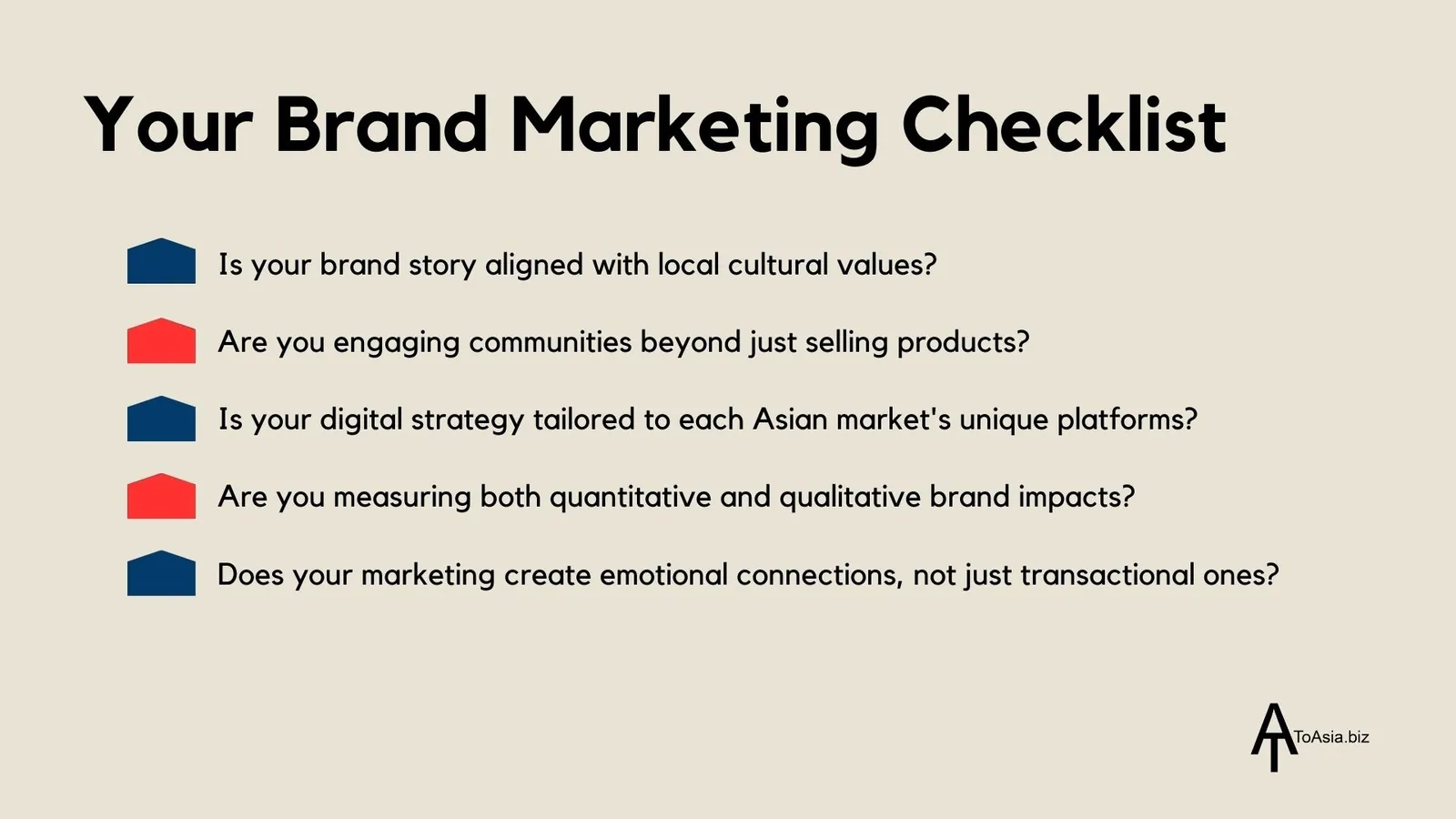 Your Brand Marketing Checklist for Asia | ToAsia.biz